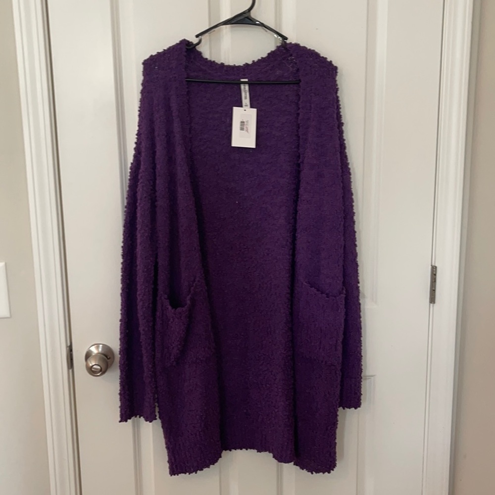 Purple Cardigan